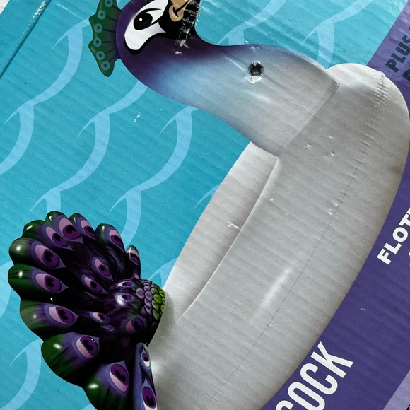 NEW Peacock Inflatable pool float - Picture 2 of 3